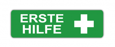 Aufkleber Erste Hilfe